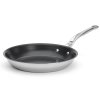 221066 neprilnava panev affinity 28 cm stribrna nerezova ocel de buyer