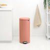 221753 2 pedalovy odpadkovy kos newicon 30 l teple medena ocel brabantia