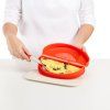 221846 6 nadoba pro pripravu omelety do mikrovlnne trouby 23 cm cervena silikon lekue