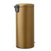 221840 10 pedalovy odpadkovy kos newicon 30 l teple mosazna ocel brabantia