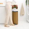 221840 6 pedalovy odpadkovy kos newicon 30 l teple mosazna ocel brabantia