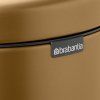 221840 9 pedalovy odpadkovy kos newicon 30 l teple mosazna ocel brabantia