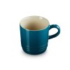 223293 2 hrnek na cappuccino 200 ml deep teal kamenina le creuset