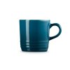 223293 3 hrnek na cappuccino 200 ml deep teal kamenina le creuset
