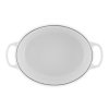 224436 6 kastrol signature 31 cm 6 3 l ovalny white litina le creuset