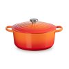 223812 5 kastrol signature 28 cm 6 7 l flame litina le creuset