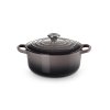 224982 5 kastrol signature 20 cm 2 4 l flint litina le creuset
