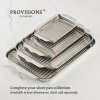 225597 5 plech na peceni ovenbond 30 x 22 cm s chladici mrizkou stribrna nerezova ocel hestan