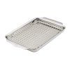 225597 plech na peceni ovenbond 30 x 22 cm s chladici mrizkou stribrna nerezova ocel hestan
