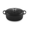 223809 kastrol signature 29 cm 4 7 l ovalny satin black litina le creuset