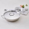 224601 3 nizky kastrol classic 30 cm 4 8 l stribrna nerezova ocel le creuset