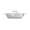 224601 5 nizky kastrol classic 30 cm 4 8 l stribrna nerezova ocel le creuset