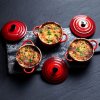 224922 1 zapekaci misa 10 cm 250 ml sada 4 ks cerise kamenina le creuset