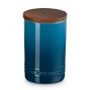 224997 doza na potraviny signature 770 ml deep teal kamenina le creuset
