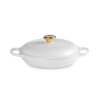 223980 5 kastrol signature 26 cm 2 2 l white litina le creuset