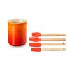 223734 3 kuchynske nacini sada 4 ks se stojanem flame le creuset