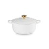 223290 5 kastrol signature 20 cm 2 4 l white litina le creuset