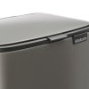 226017 15 pedalovy odpadkovy kos bo 4 l platinova ocel brabantia
