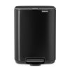 226083 pedalovy odpadkovy kos bo 4 l matna cerna ocel brabantia