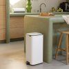 225852 2 pedalovy odpadkovy kos bo 30 l bila ocel brabantia