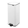 225852 9 pedalovy odpadkovy kos bo 30 l bila ocel brabantia