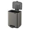 225876 10 pedalovy odpadkovy kos bo 7 l platinova ocel brabantia