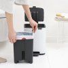 225993 5 pedalovy odpadkovy kos bo 7 l matna cerna ocel brabantia