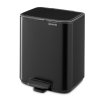 225993 9 pedalovy odpadkovy kos bo 7 l matna cerna ocel brabantia