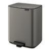 226068 10 pedalovy odpadkovy kos bo 12 l platinova ocel brabantia