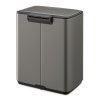 226068 12 pedalovy odpadkovy kos bo 12 l platinova ocel brabantia