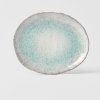 226449 2 jidelni talir aqua splash 30 cm modra keramika mij