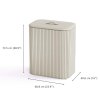 227352 17 5000008 tota trio luxe 90l laundry basket ecru full