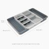 227655 13 organizer na pribory drawerstore 8500015 40 x 33 cm roztazitelny seda plast joseph joseph