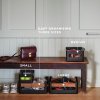228463 3 kuchynsky organizer nordic kitchen 32 x 23 cm cerna plast bambus eva trio