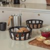 228511 1 kosik na pecivo nordic kitchen 24x 9 cm cerna plast bambus eva trio