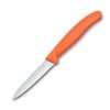 229212 orezavaci nuz swiss classic 8 cm vroubkovany oranzova plast victorinox
