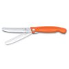 229440 5 kapesni nuz swiss classic 11 cm vroubkovany oranzova plast victorinox