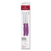 229410 sada nozu swiss classic 11 cm sada 2 ks vroubkovane fialova plast victorinox