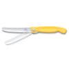 229446 5 kapesni nuz swiss classic 11 cm vroubkovany zluta plast victorinox