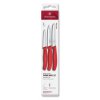 229386 sada nozu swiss classic sada 3 ks cervena plast victorinox