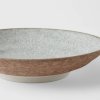 229537 2 jidelni misa crazed grey 23 cm 500 ml hneda keramika mij