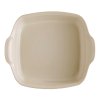 164783 2 ctverhranna zapekaci misa 28 x 23 cm kremova clay emile henry