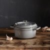 140735 2 kulaty hrnec grafitove seda o 10 cm staub