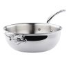 160367 1 konicka zaoblena panev s pomocnym nerezovym uchem a rukojeti o 28 cm mauviel