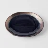 231520 jidelni talir gloss black 24 cm cerna keramika mij