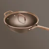 232672 1 wok milano 30 cm s poklici hneda keramika zwilling