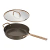 232648 7 hluboka panev milano 28 cm s poklici hneda keramika zwilling
