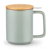 233105 hrnek na caj s infuzerem 480 ml svetle zelena porcelan kusmi tea