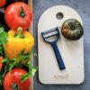 232156 4 skrabka na zeleninu t duo modra plast opinel