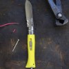 232507 1 kapesni nuz n 09 diy 8 cm zluta plast opinel